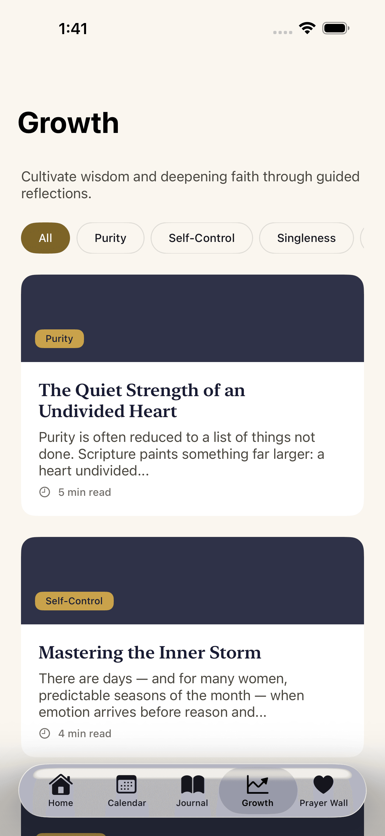 A phase reflection paired with its Scripture passage